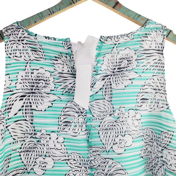 Crown & Ivy Montauk Signature Weekend Shift Dress in Mint & Navy, NWT, Sz XXL - Picture 3 of 8